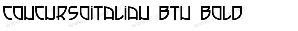 ConcursoItalian BTN Bold字体转换